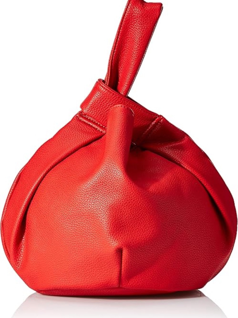 The Drop Red Faux Leather Avalon Small Tote Bag